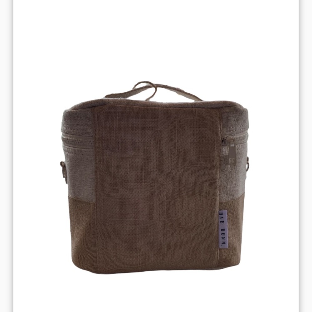 NWT Rae Dunn Lunch tote with Removable Shoulder Strap and Utensil Case - Picture 6 of 8